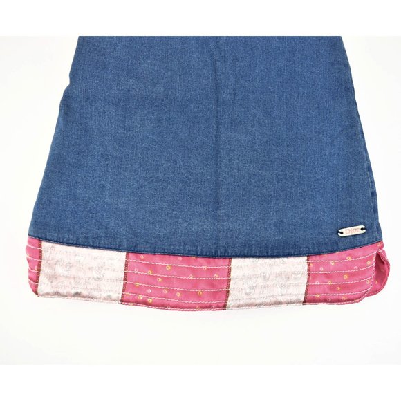 DIOR Blue Denim & Logo Reversible Sleeveless Dress - Picture 2 of 10